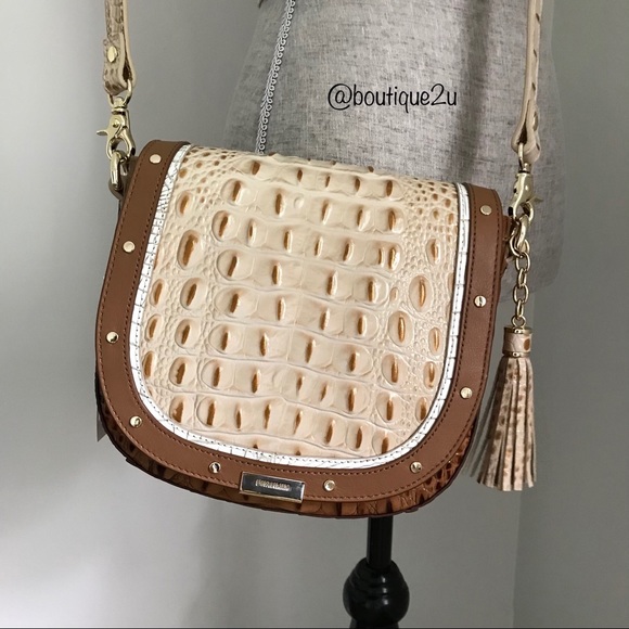 Brahmin Handbags - Brahmin Mini Sonny Champagne Koubba Crossbody